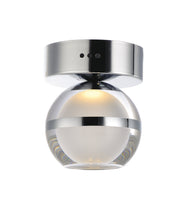 Swank LED Wall Sconce/Flush Mount in Polished Chrome
