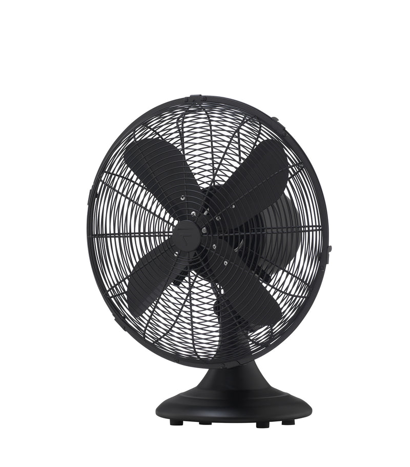 Retro Breeze Portable Fan 12" in Black - Lamps Expo