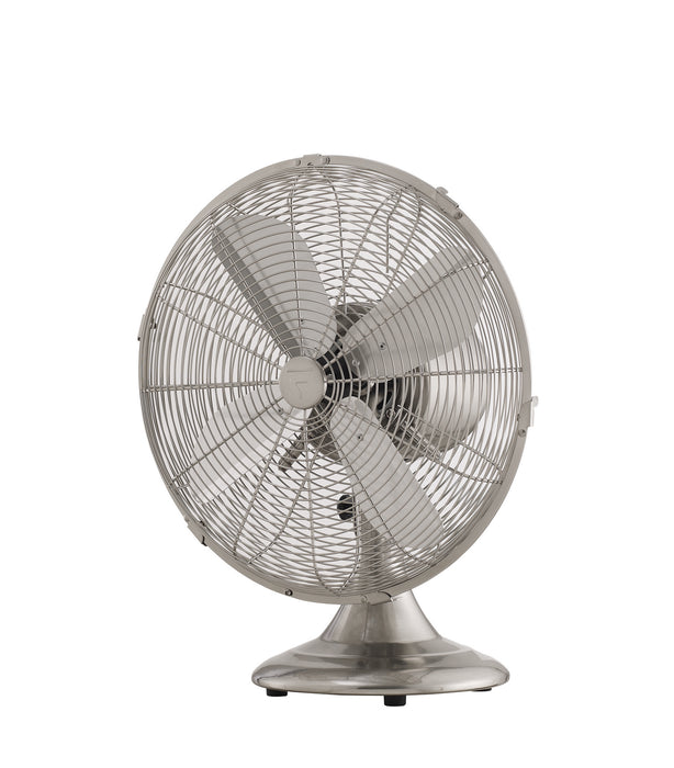 Retro Breeze Portable Fan 12" in Brushed Nickel - Lamps Expo