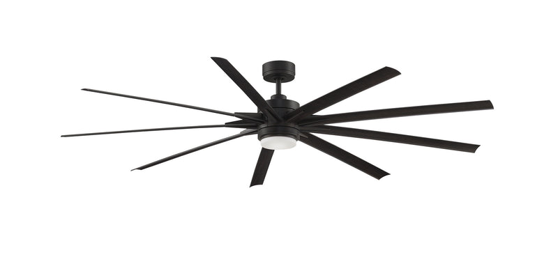 Odyn 84 inch Fan in Dark Bronze with Dark Walnut Blades and LED Light Kit