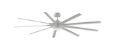Odyn 84 inch Fan in Matte White with Matte White Blades and LED Light Kit
