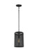 Gereon One Light Mini-Pendant in Black