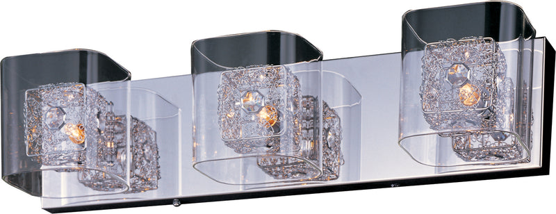 Gem 3-Light Bath Vanity with SV Shade in Polished Chrome