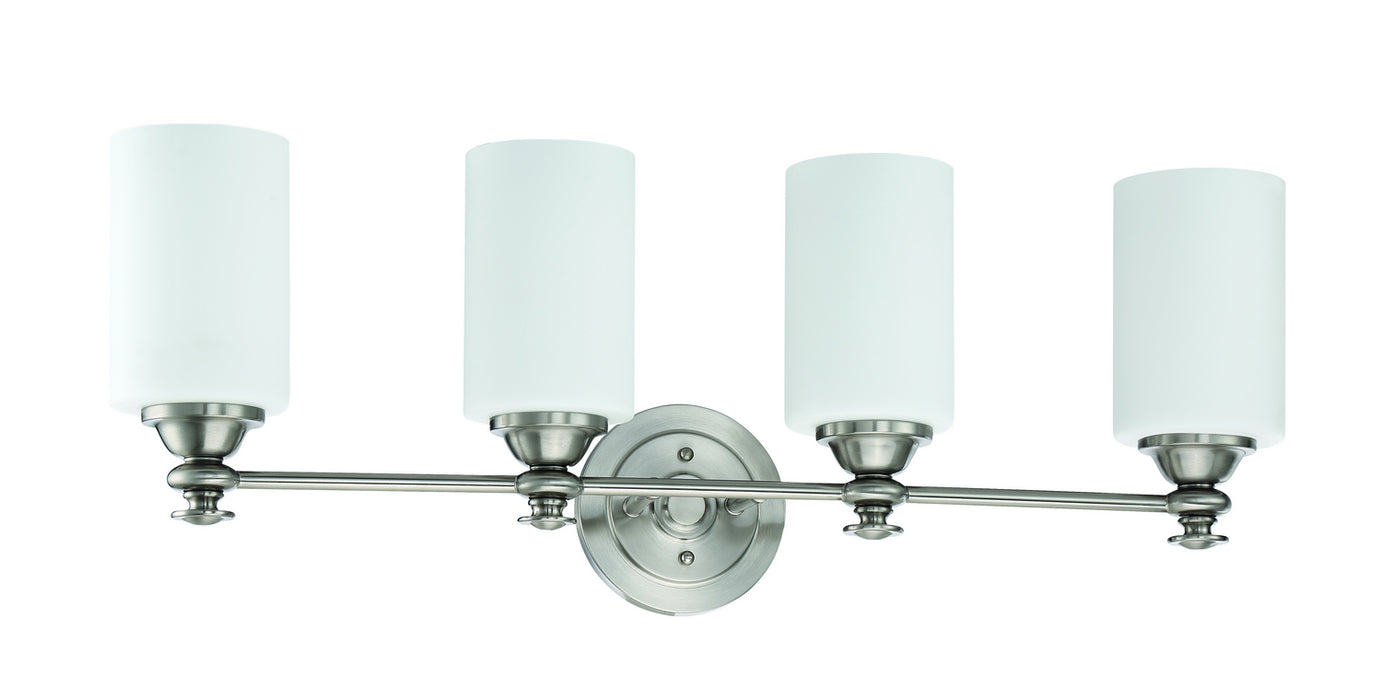 Dardyn 4-Light Vanity Light in Brushed Polished Nickel