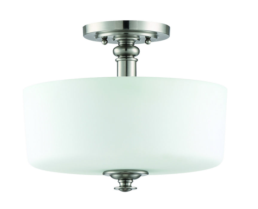 Dardyn 3-Light Convertible Semi Flush in Brushed Polished Nickel