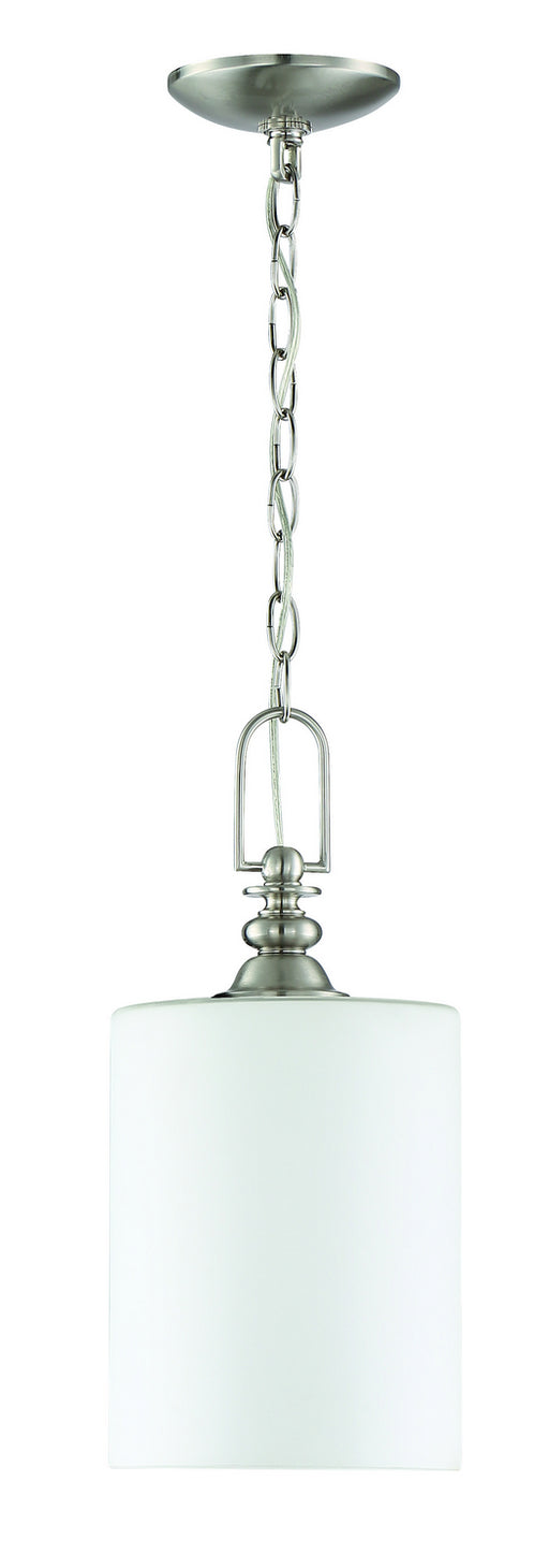 Dardyn 1-Light Mini Pendant in Brushed Polished Nickel