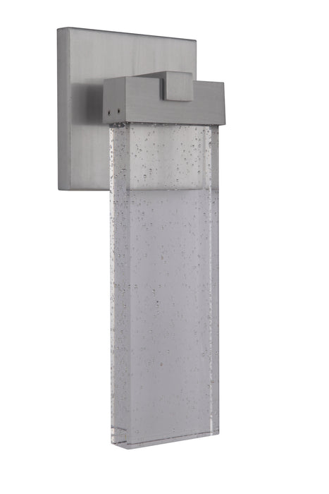Aria 1-Light Wall Lantern in Satin Aluminum
