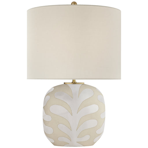 Parkwood One Light Table Lamp in Natural Bisque and New White