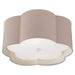 Bryce Two Light Flush Mount in Pink and White