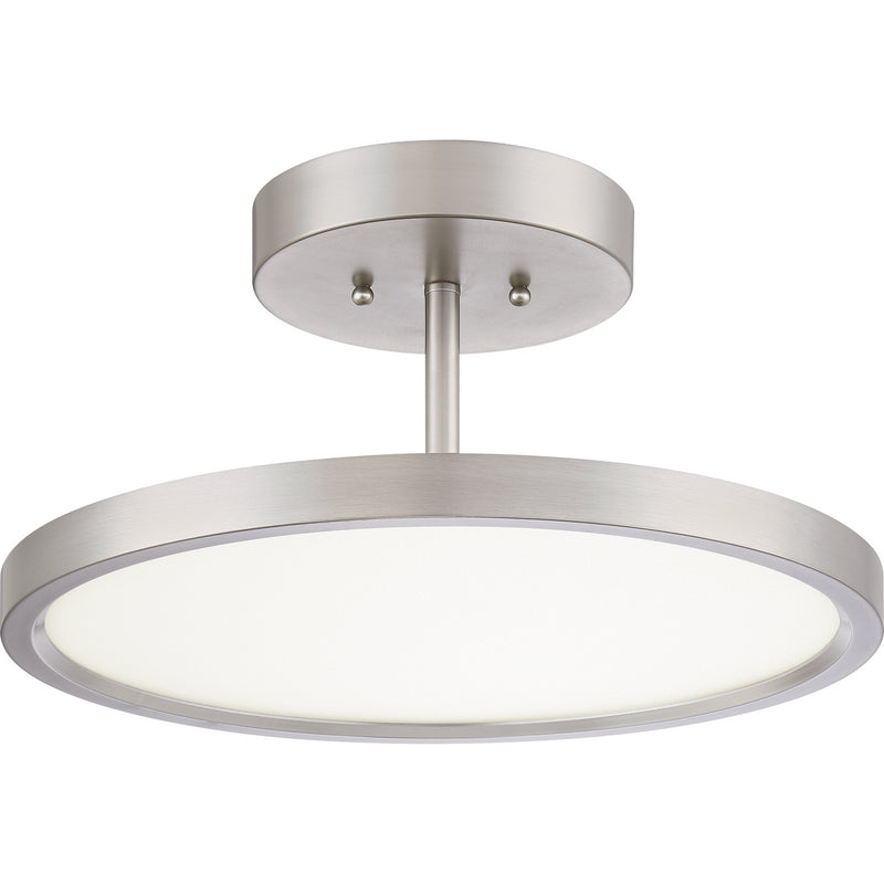 Beltway LED Semi-Flush Mount in Brushed Nickel