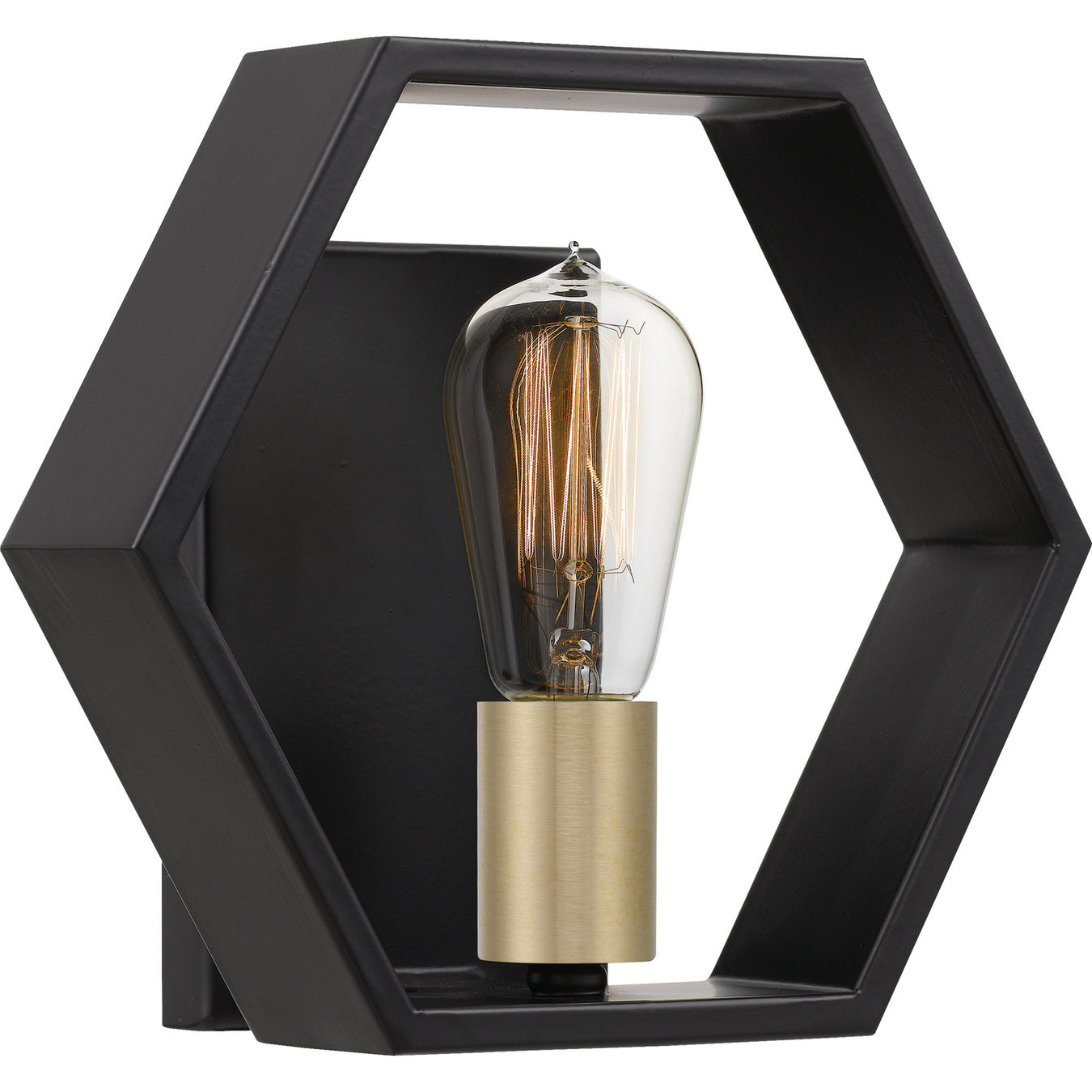 Bismarck 1-Light Wall Sconce in Earth Black