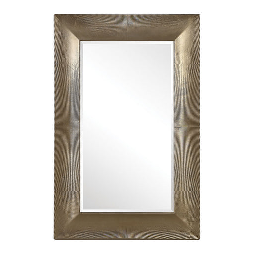 Uttermost's Valenton Large Champagne Mirror Designed by Carolyn Kinder