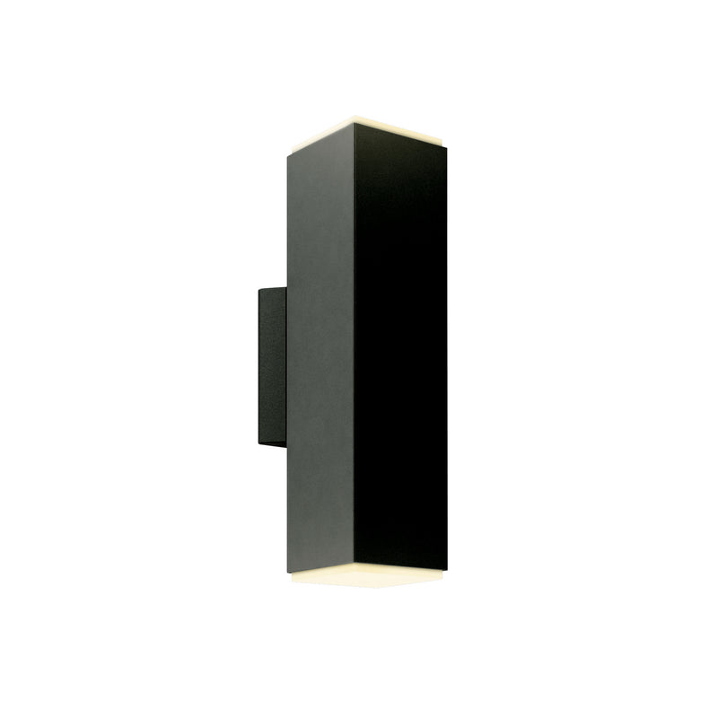 LED Cylinder Sconce in Black