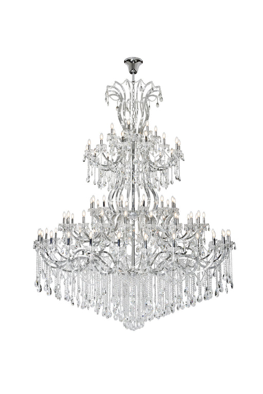Maria Theresa 84-Light Chandelier in Chrome with Clear Royal Cut Crystal