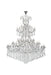 Maria Theresa 84-Light Chandelier in Chrome with Clear Royal Cut Crystal