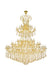 Maria Theresa 84-Light Chandelier in Gold with Golden Shadow (Champagne) Royal Cut Crystal