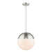 Dixon 1-Light Pendant with Rod in Pewter