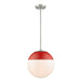 Dixon 1-Light Pendant with Rod in Pewter