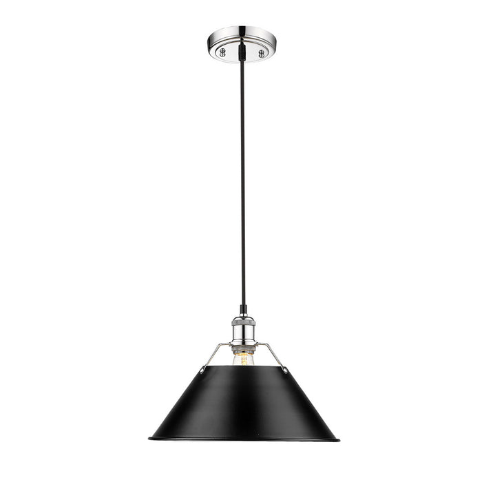 Orwell 1-Light Pendant - 14" (Convertible) in Chrome