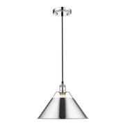 Orwell 1-Light Pendant - 14" (Convertible) in Chrome