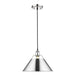 Orwell 1-Light Pendant - 14" (Convertible) in Chrome