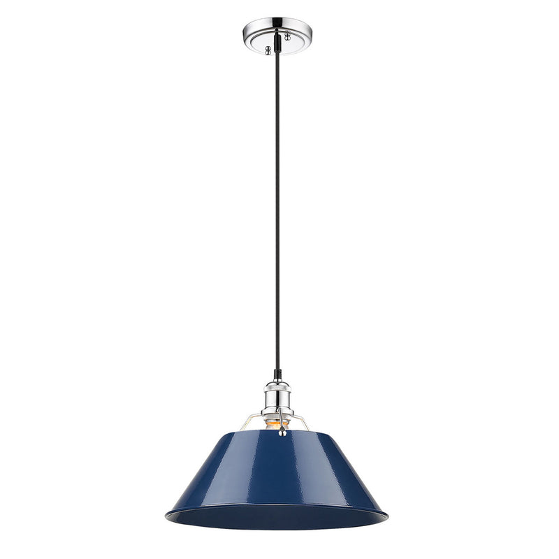 Orwell 1-Light Pendant - 14" (Convertible) in Chrome