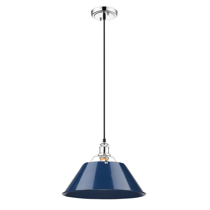 Orwell 1-Light Pendant - 14" (Convertible) in Chrome
