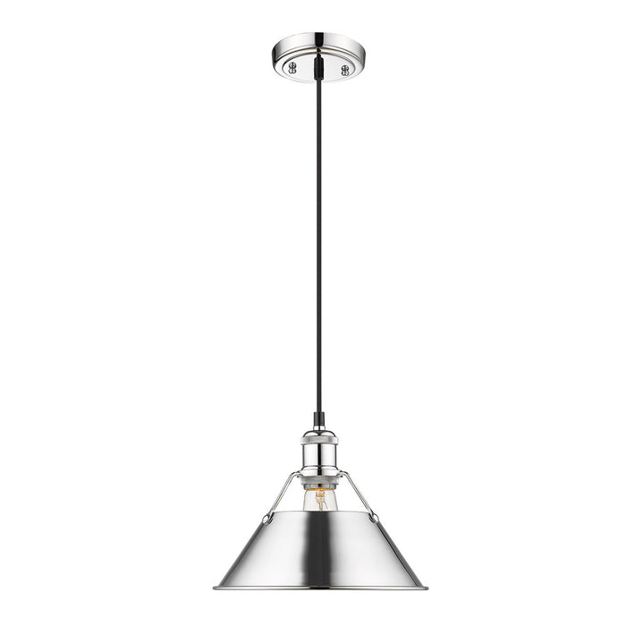 Orwell 1-Light Pendant - 10" (Convertible) in Chrome