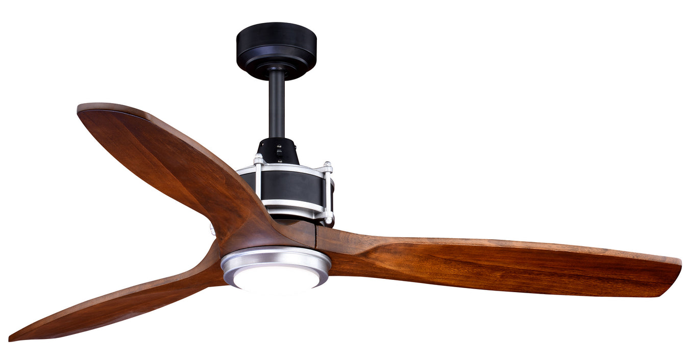 Curtiss 52" Ceiling Fan in Matte Black & Brushed Silver from Vaxcel, item number F0057