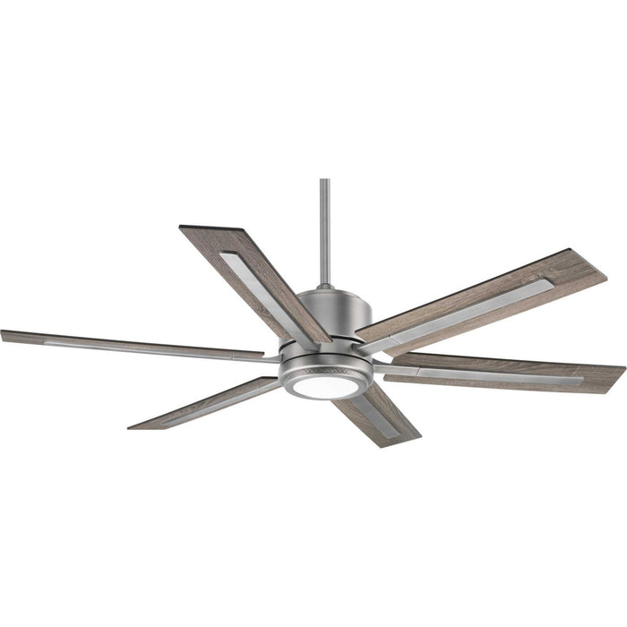 Glandon 60" 5-Blade Ceiling Fan in Antique Nickel