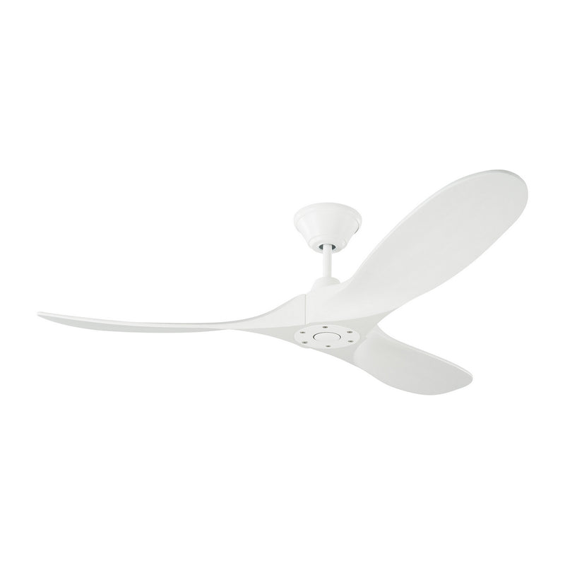 Maverick II Ceiling Fan in Matte White with Matte White Blade
