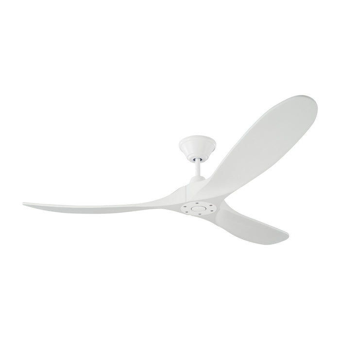 Maverick Ceiling Fan in Matte White with Matte White Blade