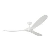 Maverick Max Ceiling Fan in Matte White with Matte White Blade