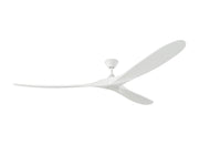 Maverick Super Max Ceiling Fan in Matte White with Matte White Blade