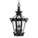 Stratford Hall 9-Light Chain Hung in Heritage with Gold Highlights & Clear Beveled Glass - Lamps Expo