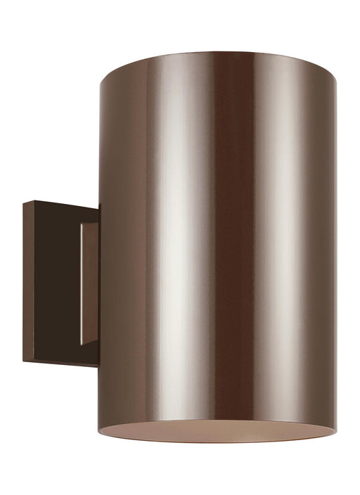 Large One Light Outdoor Wall Lantern in Bronze