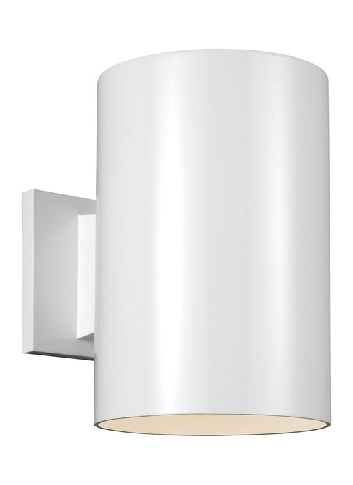 Large One Light Outdoor Wall Lantern in White
