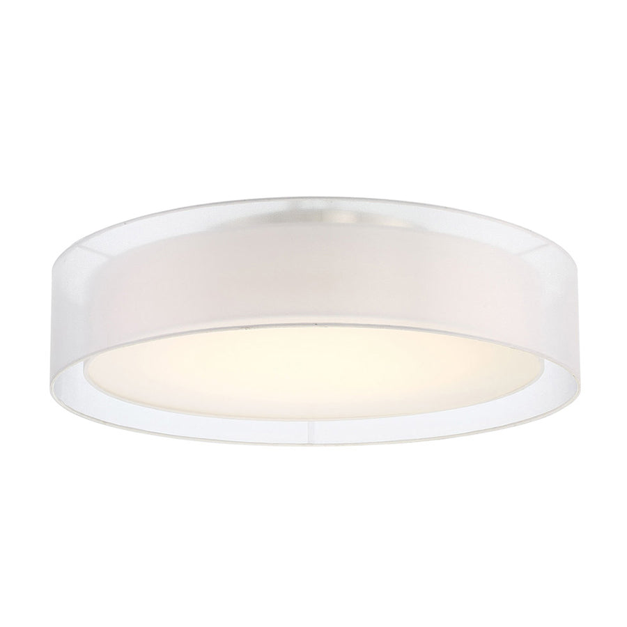 Metropolis LED Semi Flush Mount in Brushed Nickel - Lamps Expo