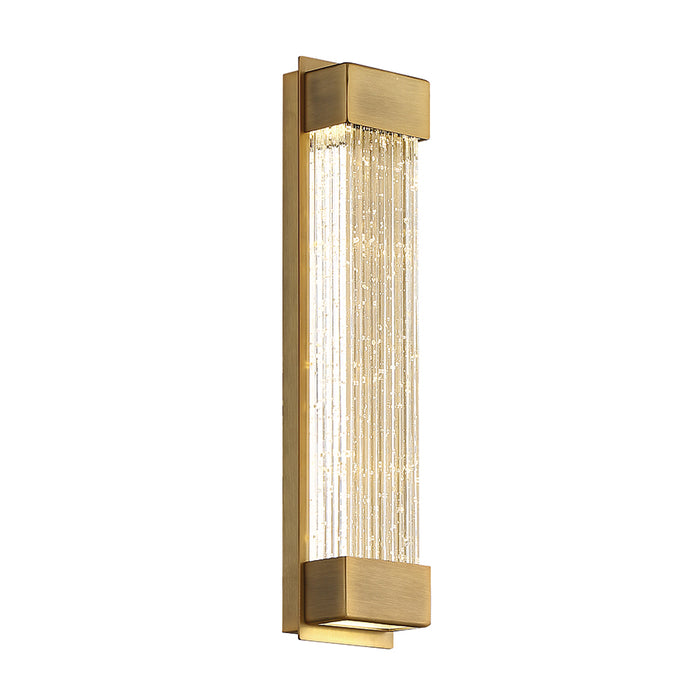 Tower LED Wall Sconce in Aged Brass - Lamps Expo