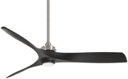 Aviation Led 60" Ceiling Fan in Brushed Nickel/Coal