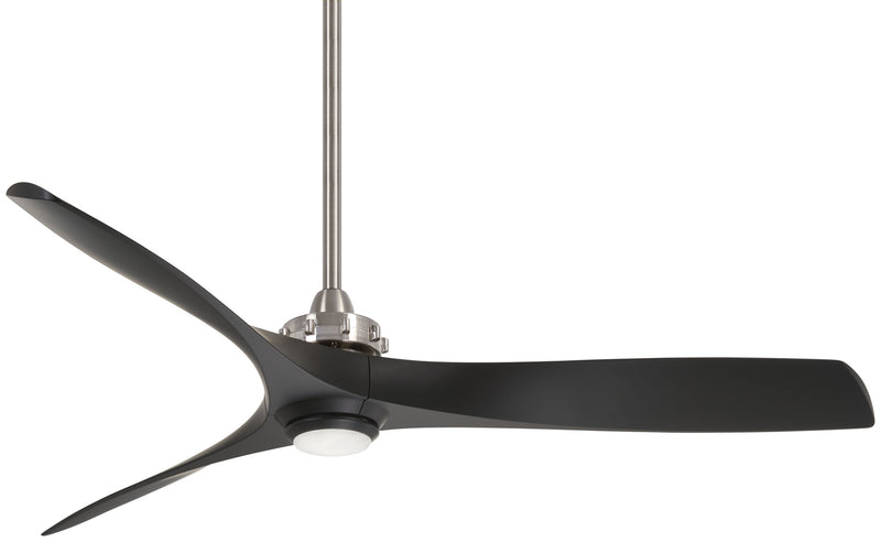 Aviation Led 60" Ceiling Fan in Brushed Nickel/Coal