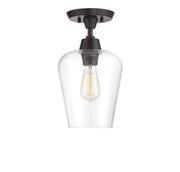 Octave 1-Light Semi-Flush in English Bronze