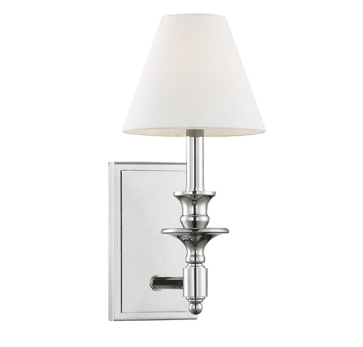 Washburn 1-Light Sconce in Polished Nickel - Lamps Expo