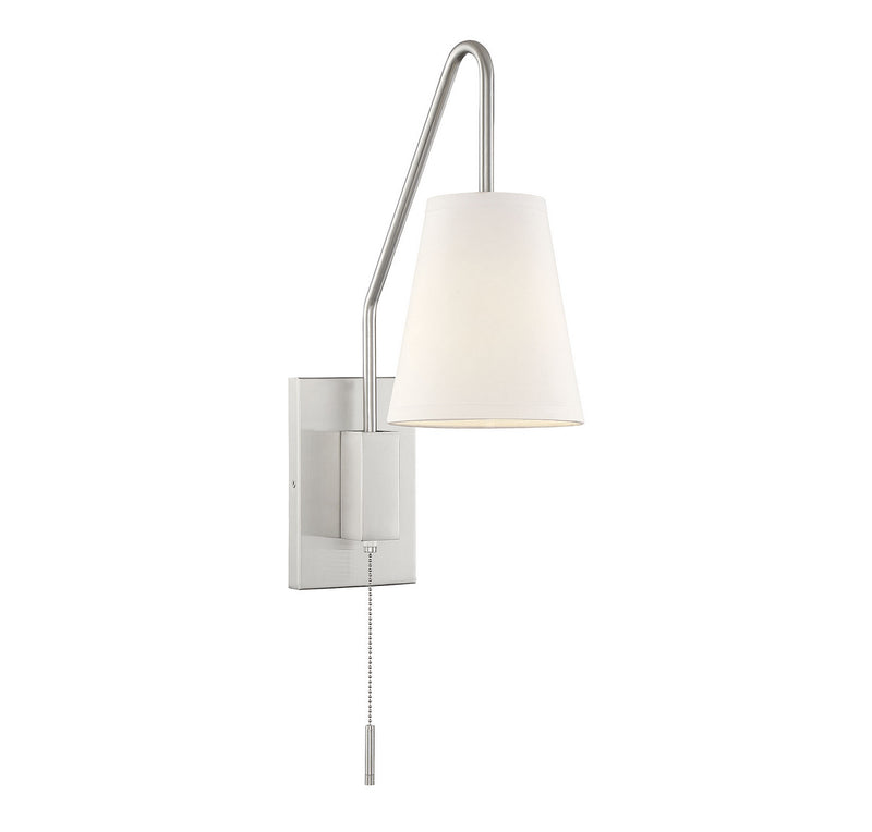Owen 1-Light Sconce in Satin Nickel
