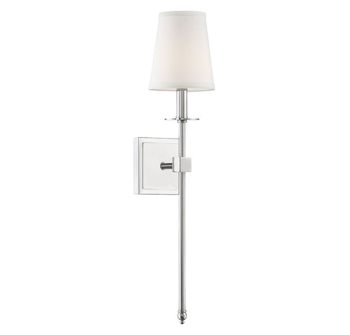Monroe 1-Light Sconce in Polished Nickel