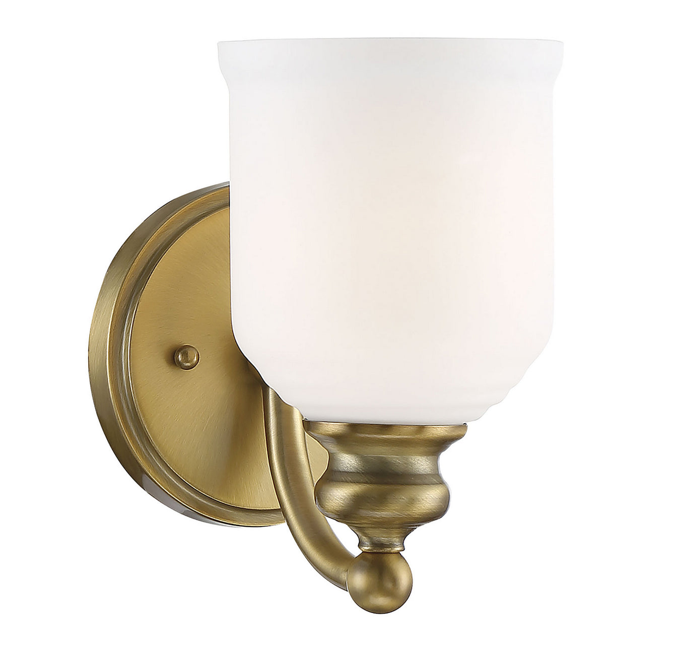 Melrose 1-Light Sconce in Warm Brass - Lamps Expo