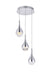 Amherst 3-Light Chandelier in Chrome with Clear Crystal