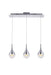 Amherst 3-Light Chandelier in Chrome with Clear Crystal