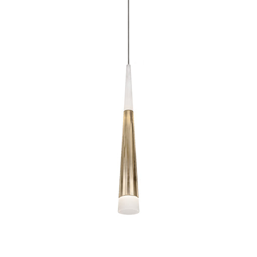 Ultra Down Pendant in  Brass