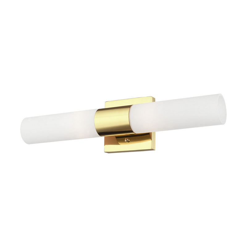 Aero 2 Light Bath Vanity in Polished Brass